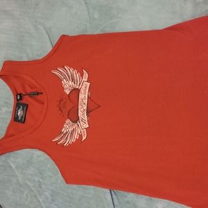Harley Davidson Red Winged Heart Tank Top. Size Small. NWT